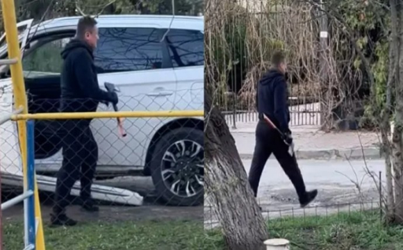 У Луцьку п’яний чоловік із сокирою трощив авто та погрожував людям