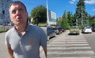 На заході України комбат-самозванець припаркувався на зебрі і погрожував «розірвати на шматки» перехожого