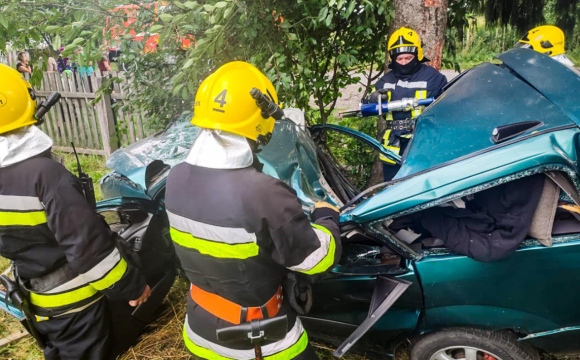 У селі водій авто в'їхав у дерево: загинув пасажир