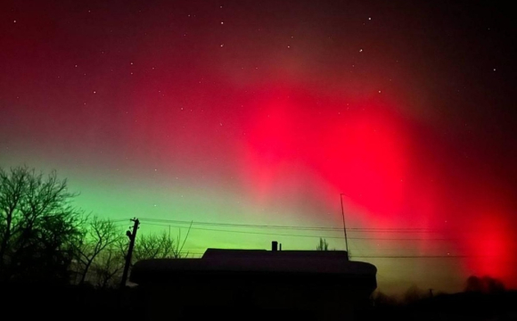 Волинь накрило полярне сяйво